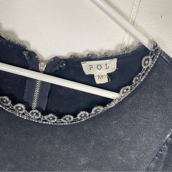 💙💙💙POL Mineral Wash Babydoll Top size Medium - Picture 4 of 4